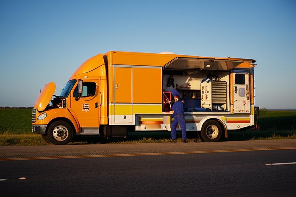 Mobile truck repair service